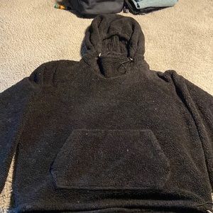 Fuzzy black PINK sweatshirt
